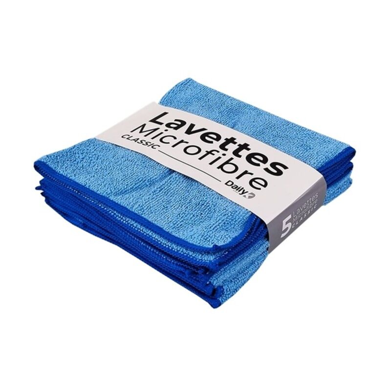 Image de Lavette microfibre 38x38cm multi-usages Dailyk Start - Lot de 5