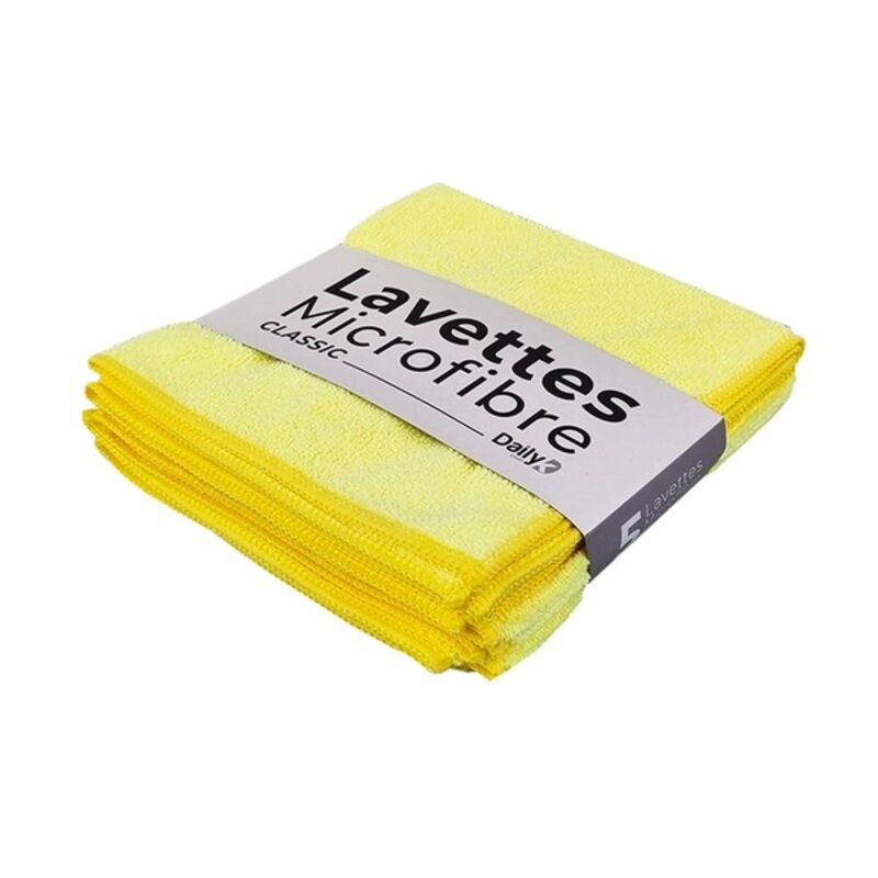 Image de Lavette microfibre 38x38cm multi-usages Dailyk Start - Lot de 5