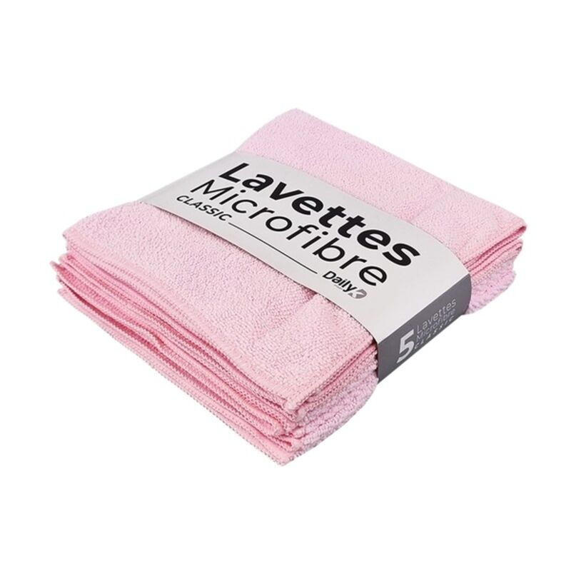Image de Lavette microfibre 38x38cm multi-usages Dailyk Start - Lot de 5