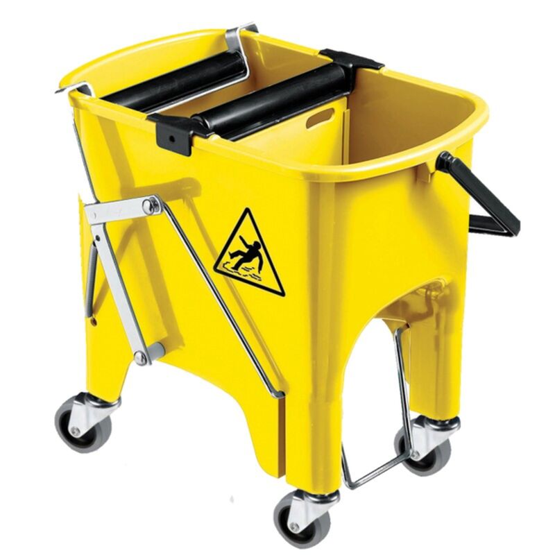 Image de Seau de lavage bi-bacs Rocket 2x8L avec roues