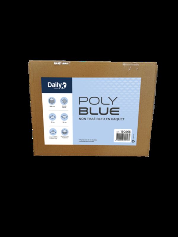Image de Non tissé crêpé 30x32 bleu POLYBLUE - Ct 500 fts