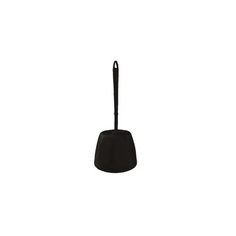 Image de Combiné WC porte-balayette et brosse - Noir