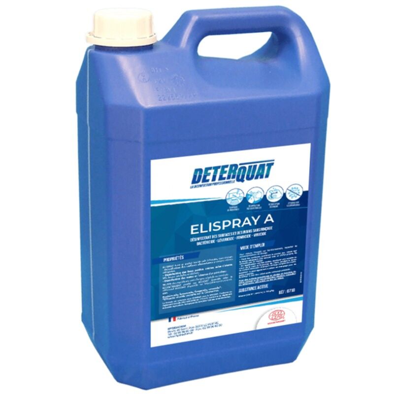 Image de Détergent désinfectant surfaces sans rinçage écocert ELISPRAY A- B 5L