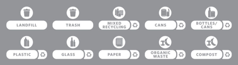 Image de Etiquettes pour station de recyclage SLIM JIM - Kit 10
