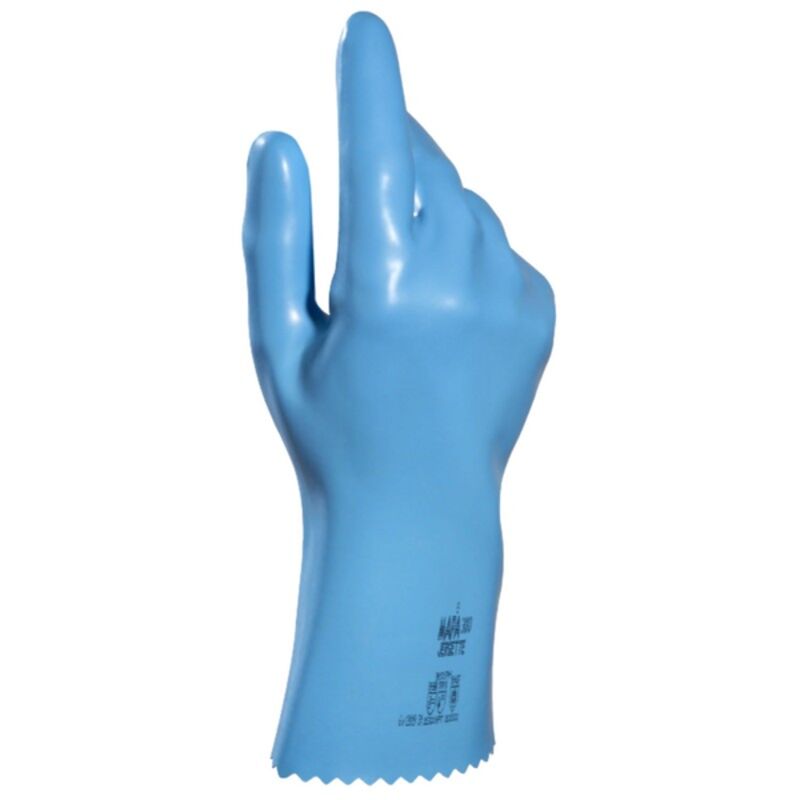 Image de Gant latex 33cm bleu MAPA JERSETTE 300 (6 à 10)- 1 paire