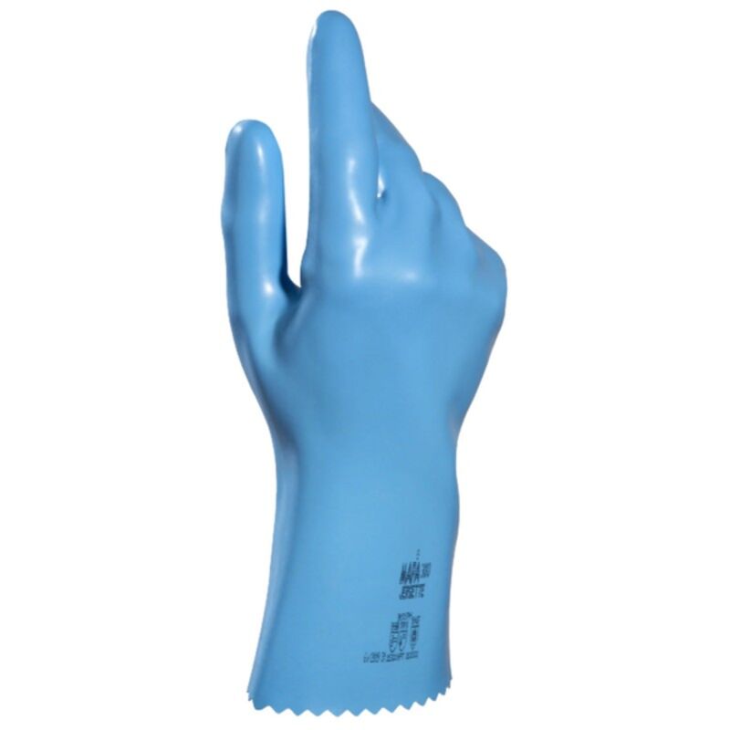 Image de Gant latex 33cm bleu MAPA JERSETTE 300 (6 à 10)- 1 paire
