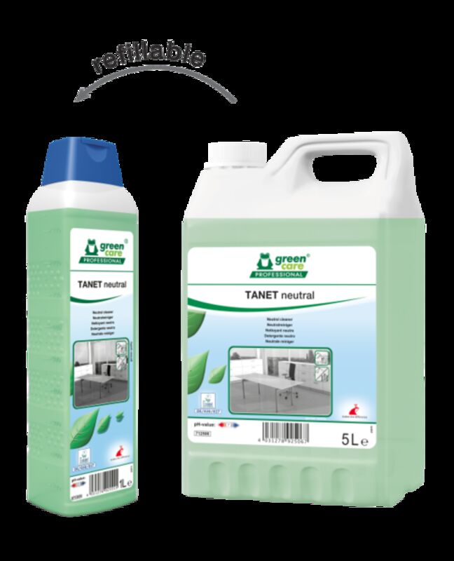 Image de TANET NEUTRAL Nettoyant surfaces multi-usages ECOLABEL - Bidon 5L