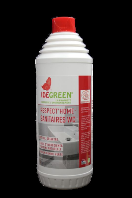 Image de Gel WC nettoyant détartrant parfumé écocert RESPECT HOME-Flacon 1l