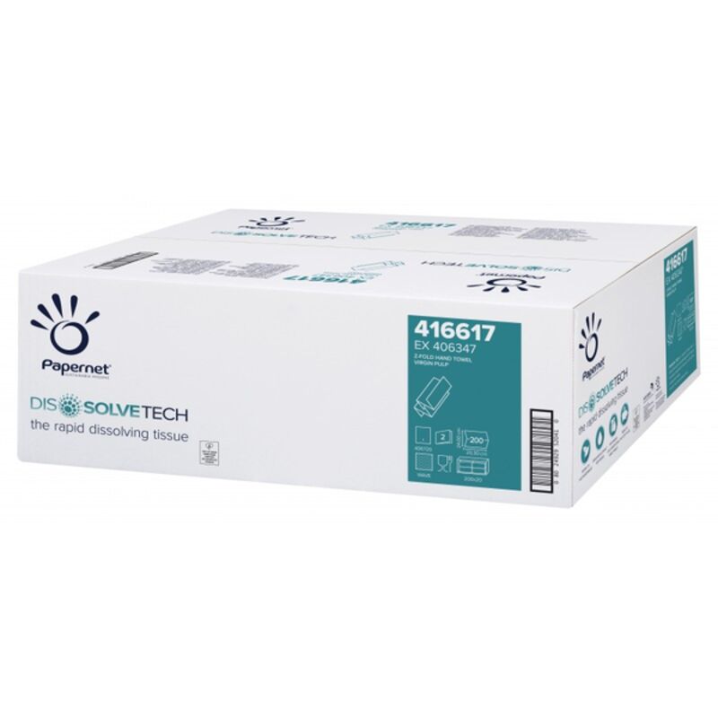 Image de EMP 2 pl. g/c en Z pure ouate DISSOLVETECH 20x24cm - Ct de 4000