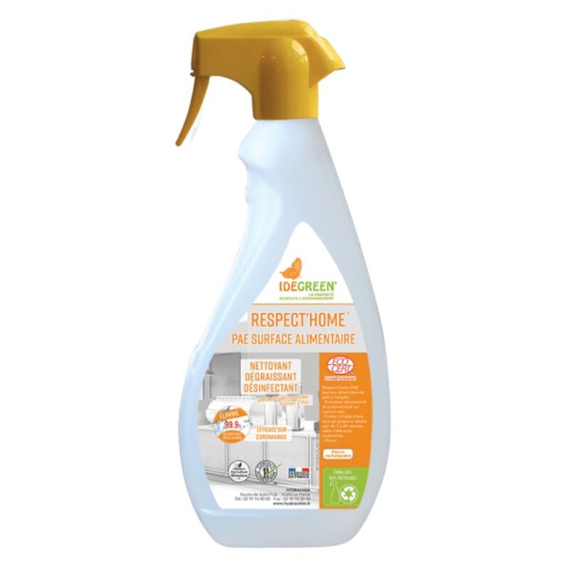 Image de Détergent désinfectant surface alim écocert Respect'Home PAE-750ml