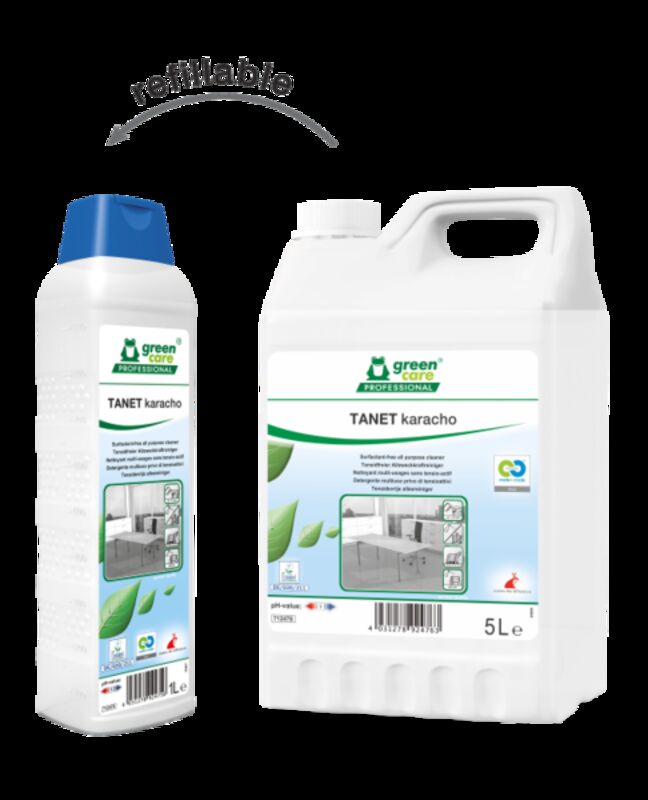 Image de Nettoyant sols et textiles Ecolabel TANET KARACHO - Bidon 1L