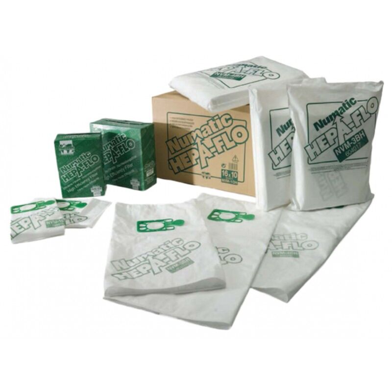 Image de Sac aspirateur original NUMATIC 9L 1C HEPAFLO -604015 - Lot x 10