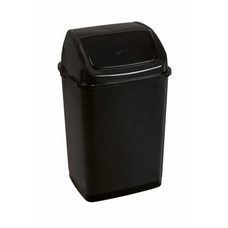 Image de Poubelle à couvercle basculant RIF BASIC noire 35L (ex 130446)