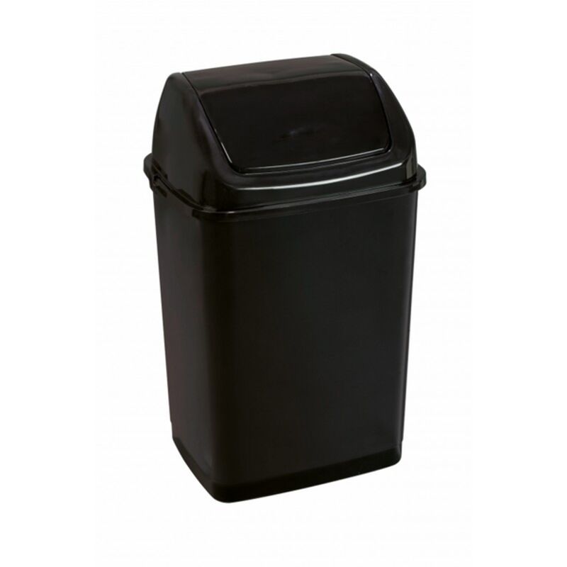 Image de Poubelle à couvercle basculant RIF BASIC noire 35L (ex 130446)