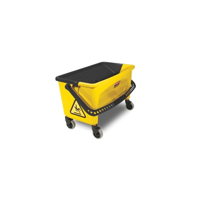 Image de Seau de pré-imprégnation à roulettes avec grille égouttoir RUBBERMAID