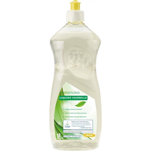 Image de Liquide vaisselle manuel concentré écolabel ADONIS'PLONGE - Flacon 1L