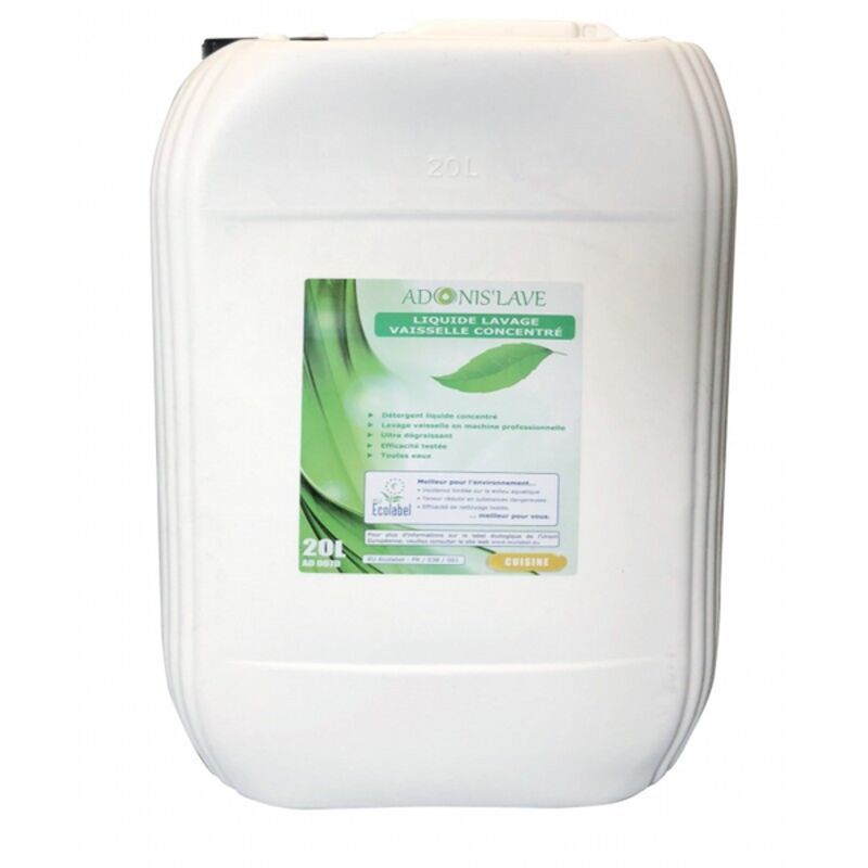 Image de Liquide lavage vaisselle concentré Ecolabel ADONIS' LAVE-Bidon 20L