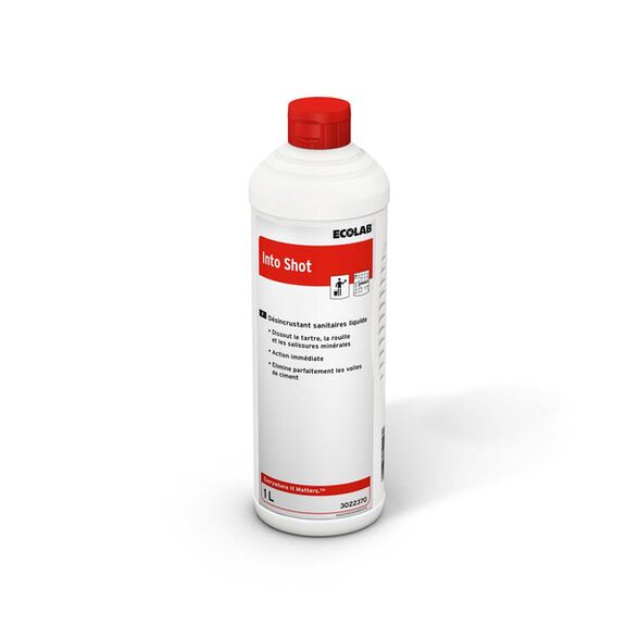 Image de Désincrustant liquide WC INTO SHOT ECOLAB - 3022370 - Bidon 1L