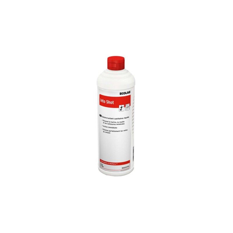 Image de Désincrustant liquide WC INTO SHOT ECOLAB - 3022370 - Bidon 1L