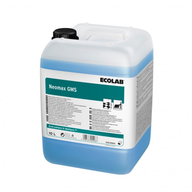 Image de Détergent alcalin autolaveuse NEOMAX GMS ECOLAB - 3024960 - Bidon 10L