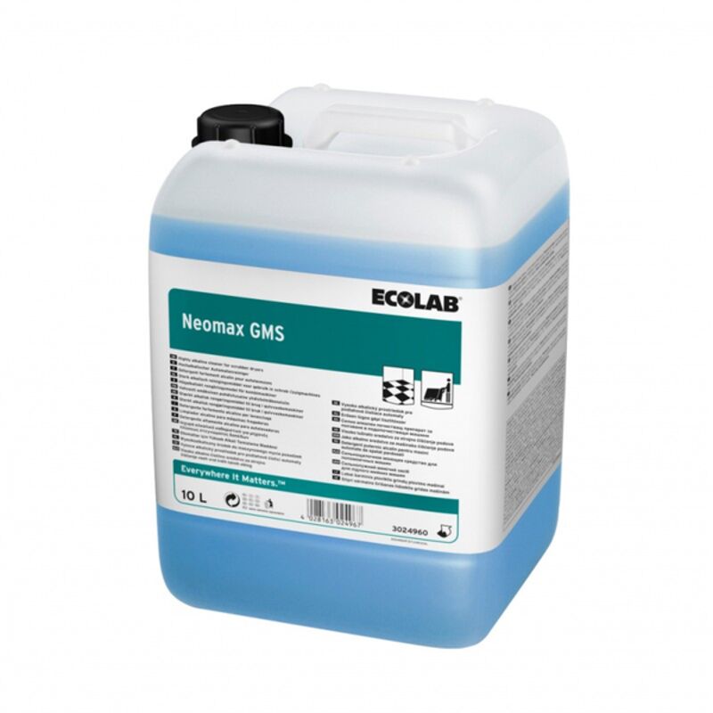 Image de Détergent alcalin autolaveuse NEOMAX GMS ECOLAB - 3024960 - Bidon 10L