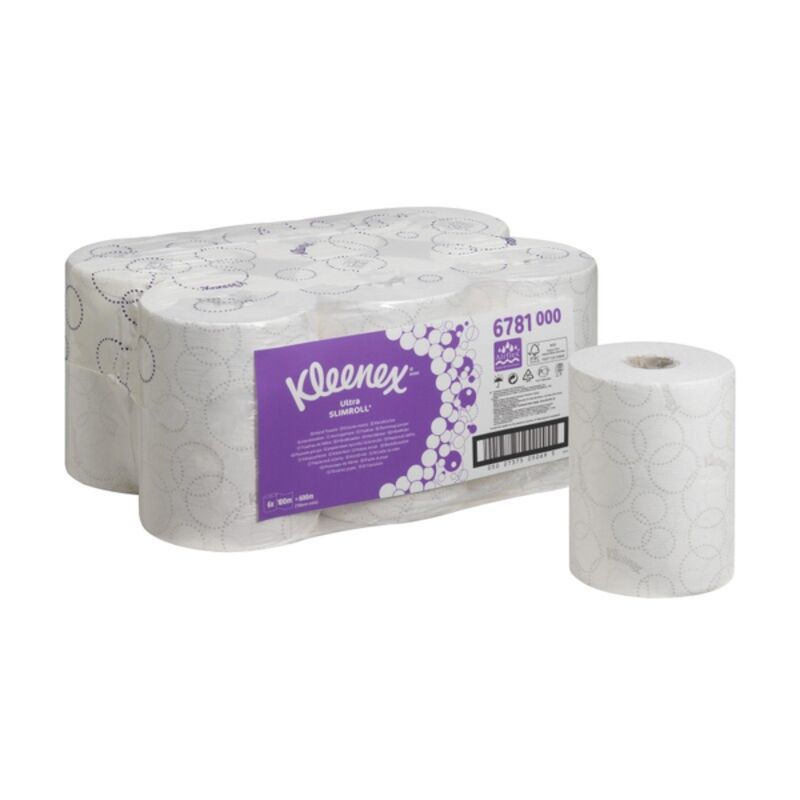 Image de Essuie-mains 2 pl. blanc embossé 100m KLEENEX - Colis 6 rlx