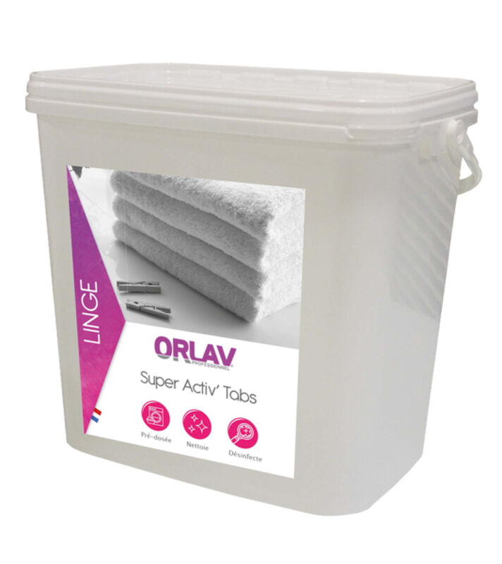 Image de Pastille lave-linge désinfectante SUPER ACTIV TABS+ 0291-Seau 3kg
