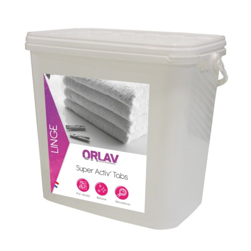 Image de Pastille lave-linge désinfectante SUPER ACTIV TABS+ 0291-Seau 3kg