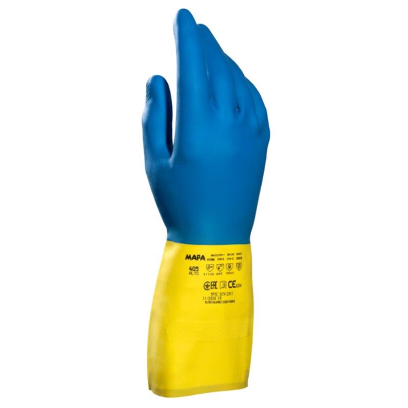Image de Gant latex 33cm bi-couleur MAPA ALTO 405 (7 à 10)- 1 paire