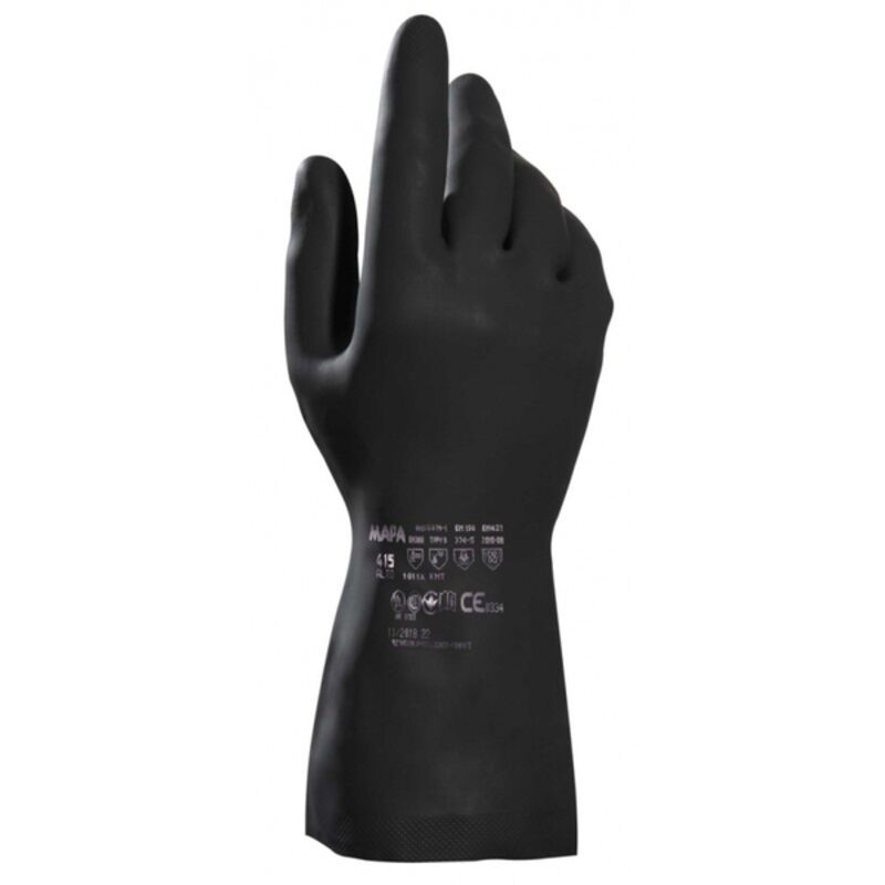 Image de Gant néoprène/latex noir MAPA ALTO 415 (7 à 10) - 1 paire