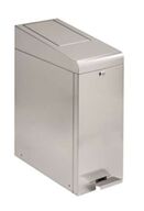 Image de Poubelle hygiène féminine 30l inox brossé
