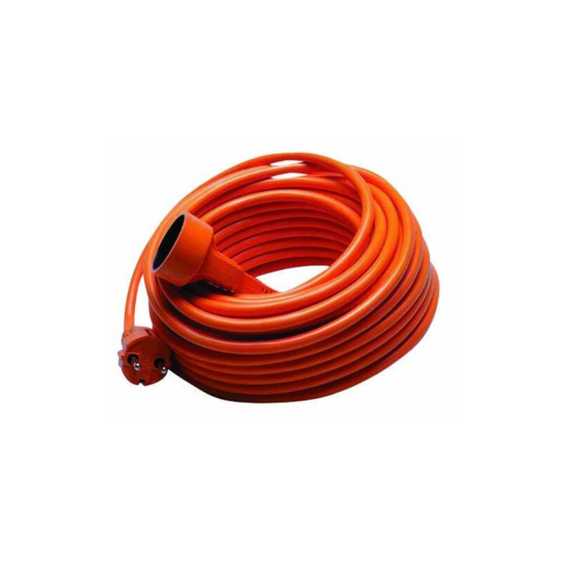 Image de Cordon prolongateur orange pour jardin L 25m / Câble 2x1,5mm²