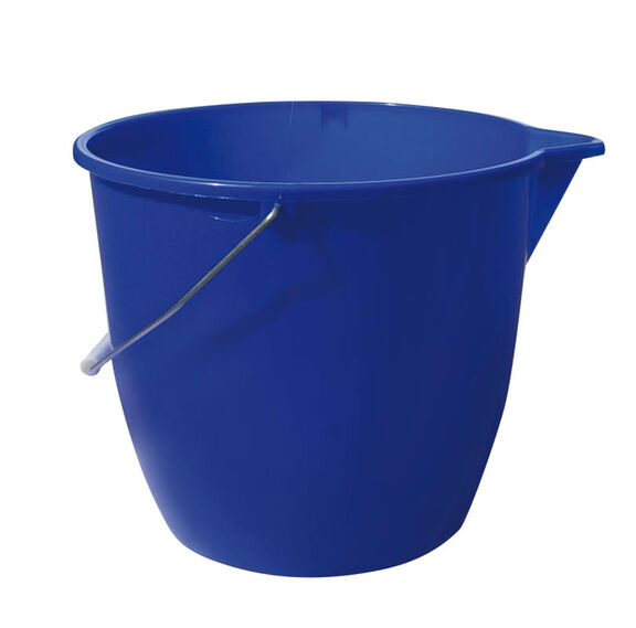 Image de Seau 12l rond bleu avec essoreur (ex 124026)