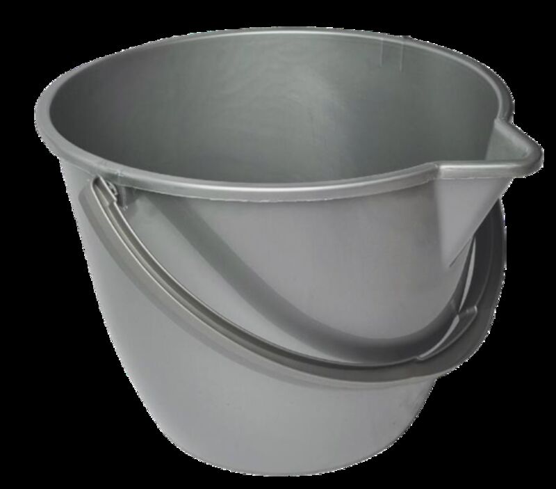 Image de Seau 12l rond gris avec bec verseur Ecogreen