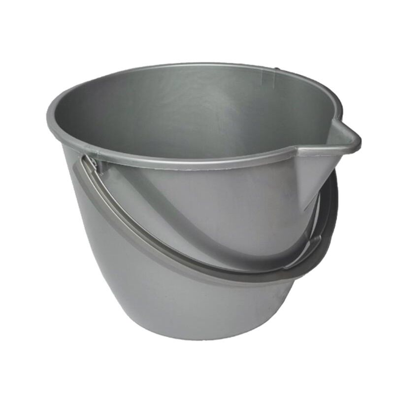 Image de Seau 12l rond gris avec bec verseur Ecogreen