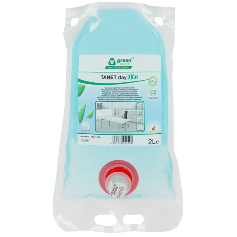 Image de Nettoyant sols et surfaces concentré day KLIKS ECOLABEL - Carton 2X2L