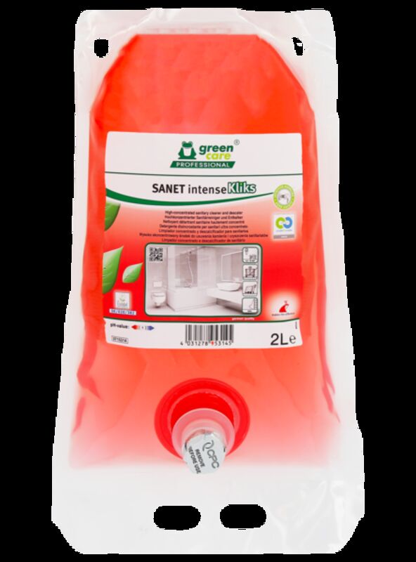 Image de Nettoyant sanitaires hautement concentré intense SANET KLIKS Ct.2X2L