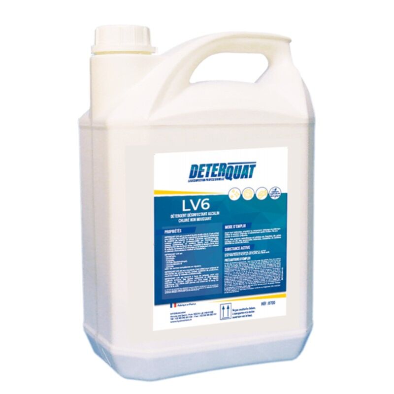Image de Détergent désinfectant chloré 720 DETERQUAT LV6 - Bidon 5L
