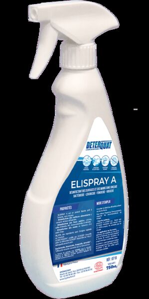 Image de ELISPRAY A Désinfectant de surfaces sans rinçage ECOCERT -0718- 750ml