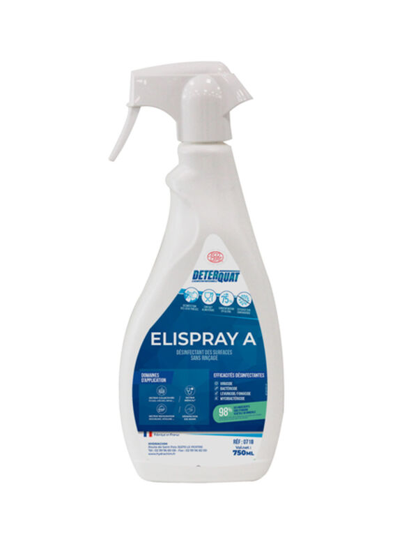 Image de Détergent désinfectant surfaces sans rinçage écocert ELISPRAY A-750ml