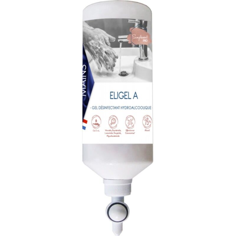 Image de Gel hydroalcoolique ORLAV -3131 (AIRLESS) pour support muraux - 1L