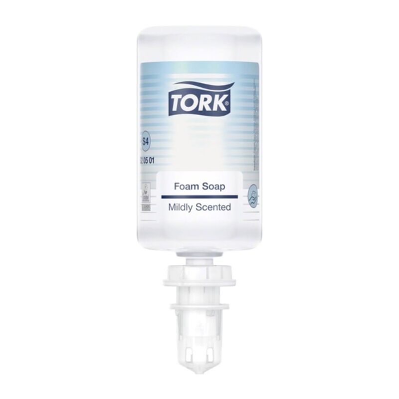Image de Savon mousse doux parfumé écolabel TORK S4 -520501-Ct 6 x 1L