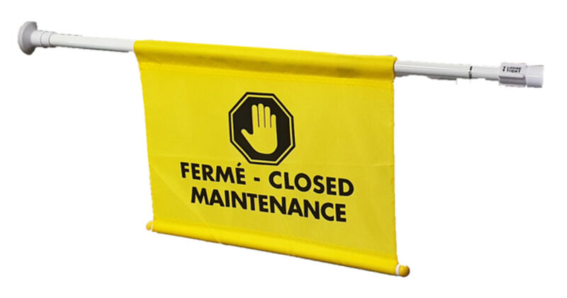 Image de Drapeau de signalisation sur barre extensible