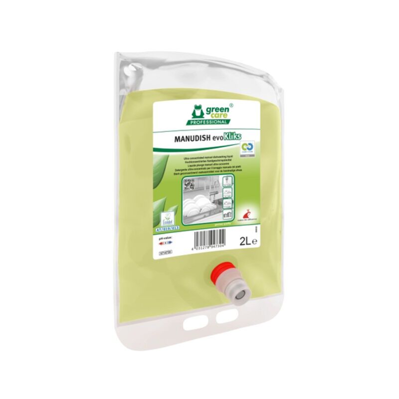 Image de Liquide plonge manuel ultra concentré MANUDISH evoKLIKS - Ct. 2X2L