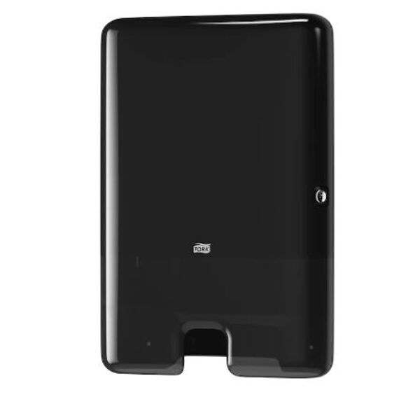 Image de Distributeur noir essuie-mains interfoliés TORK H2