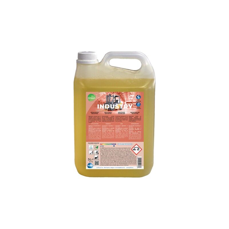 Image de Dégraissant industriel concentré Ecolabel POLGREEN INDUSTRY -Bidon 5L