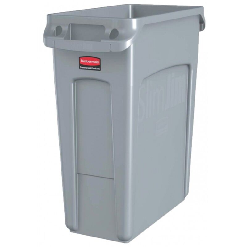 Image de Collecteur gris SLIM JIM avec conduits d'aérations 60L