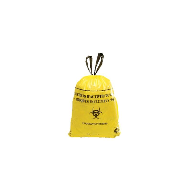 Image de SP 100L Jaune DASRI BD 28µ NFX 10 Rlx 25 - Carton de 250