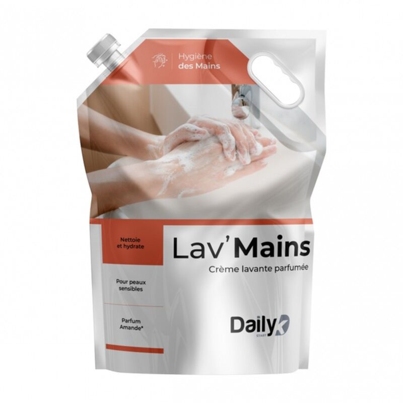 Image de Crème lavante parfum amande LAV'MAINS DAILYK START - Poche 3L