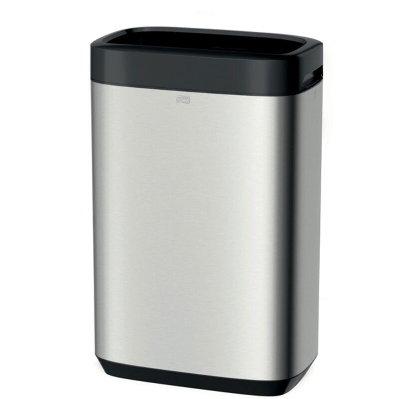 Image de Poubelle grise 50l inox B1 TORK